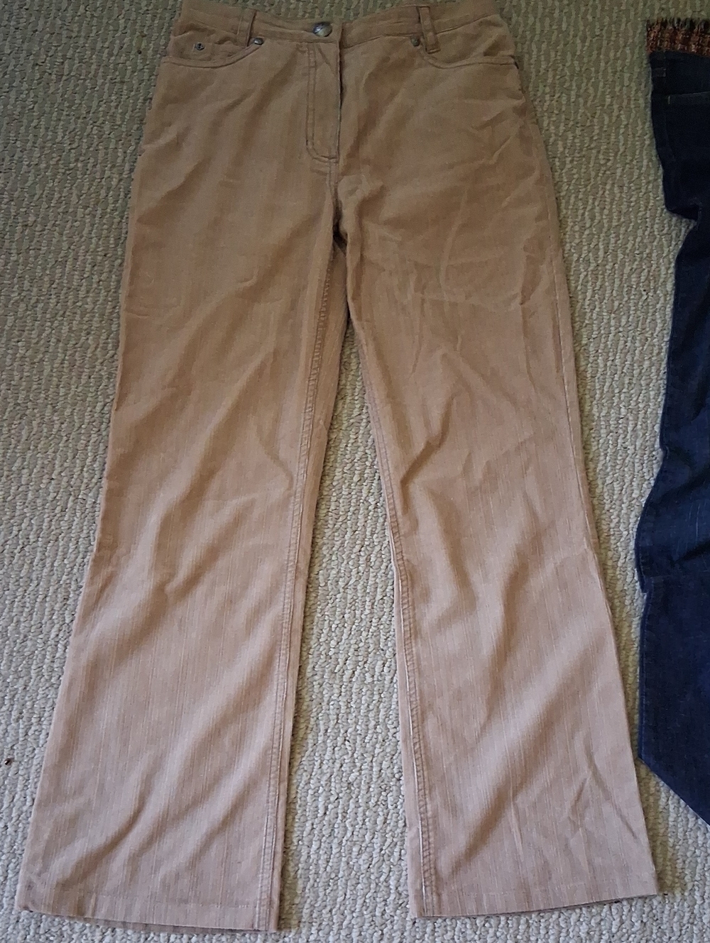 Olsen Mona Tan Light Corduroy Pants 4